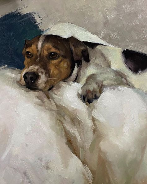 Jennifer Gennari, Drawing On Canvas, Hyper Realism, Tornado Watch, Tree Limbs, Pet Portraiture, Pet Portrait Paintings, Dog Portraits Painting, Dog Portraits Art