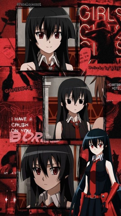 Akame Ga, Red Eyes, Follow Me, One Piece, Red, Hair, Anime