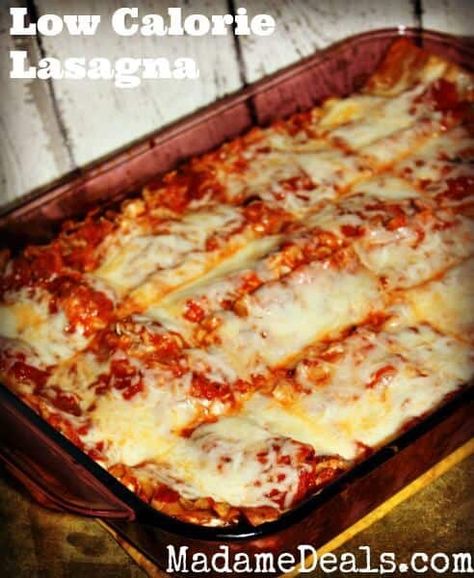 Low Calorie Lasagna, Healthy Lasagna Recipes, Healthy Lasagna, Easy Lasagna Recipe, Cooking Chicken, Low Calorie Dinners, Low Cal Recipes, No Calorie Foods, Lasagna Recipe