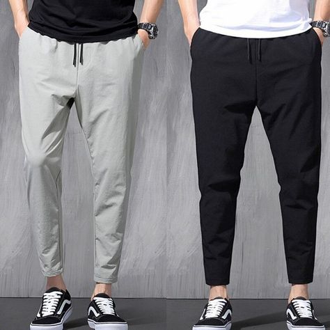 Over Size Outfit Men, Big Pants Outfit, Sport Pants Outfit, Black Sports Shoes, Jogger Pants Outfit, Jeans Outfit Men, Athleisure Pants, Womens Professional Fashion, Pants Outfit Men