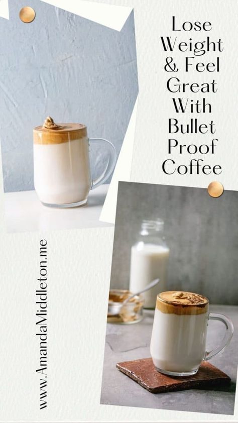 Lose Weight & Feel Great With Bullet Proof Coffee Bullet Proof Coffee Recipes, Coffee Before Workout, Bullet Proof Coffee, Paleo Coffee, Bulletproof Coffee Recipe, Grass Fed Gelatin, Coffee Pairing, Fatty Foods, Balanced Meal Plan