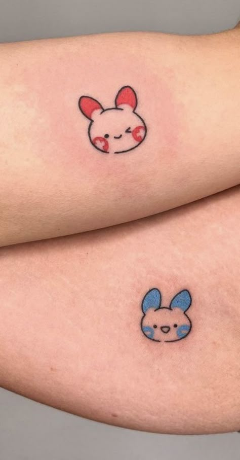 Couple Tattoos With Meaning, Tattoos Pokemon, Couple Matching Tattoos, Infinity Couple Tattoos, Partner Tattoos, Pikachu Tattoo, Maching Tattoos, Twin Tattoos, Cute Matching Tattoos