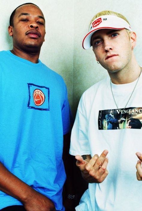 Eminem and Dr Dre Dr Dre Eminem, Cultura Hip Hop, The Slim Shady, Hip Hop Classics, Real Hip Hop, Marshall Mathers, Hip Hop And R&b, Rap God, Hip Hop Art