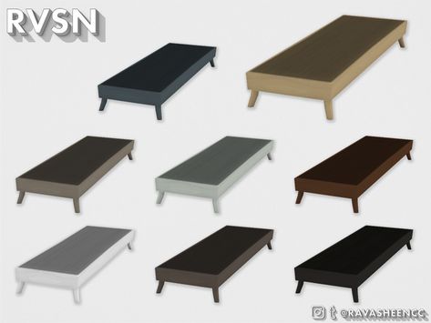 This discrete, platform bed frame is simple and will blend in with any room decor. The extra length on this frame was designed to be used with the 'Nothing Else Mattress' which allows extra room... Sims 4 Single Bed Mattress, Sims 4 Cc Single Bed Frame, Sims 4 Cc Twin Bed, Bed Frame Sims 4 Cc, Sims 4 Bed Frame, Sims 4 Bed Frames Cc, Sims 4 Cc Bed Frame, Sims 4 Cc Single Bed, Sims 4 Single Bed Cc