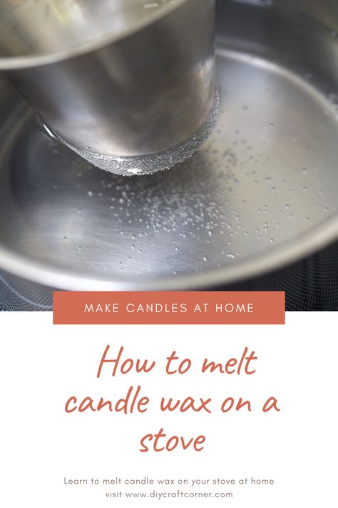 Discover the art of candle-making with this step-by-step guide on how to melt candle wax on a stove! Learn essential tips, temperature guidelines, and safety precautions for a smooth and enjoyable DIY experience. Plus, explore creative ways to repurpose old candles or make new, unique creations. Perfect for adding a personal touch to your home or gifting to loved ones. Click to read the full article and start your candle-making journey today! #DIYCraftCorner #CandleMaking #MeltedWax #DIYProjects Candle Wax Melting Pot, How To Melt Candle Wax On Stove, Diy Candle Wax Melting Pot, Melting Candles To Make New Ones, Candle Making Step By Step, How To Make A Candle From Old Candles, Candle Making Temperatures, Melt Wax From Candle, How To Melt Candle Wax In Glass Jar