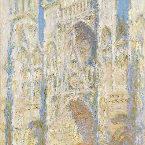 Rouen Cathedral by Monet, Super High Detailed, Extra High Resolution Rouen Cathedral, Famous Artists Paintings, Sf Art, Monet Art, Monet Paintings, Pierre Auguste Renoir, Daily Painting, Paintings I Love, Art Pop