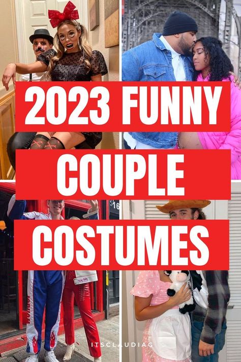 I’m obsessed with these funny couple costumes. If you’re looking with easy diy funny couple halloween costumes you NEED to check these out! Easy Diy Couples Costumes, Clever Couples Halloween Costumes, Diy Halloween Couples, Last Minute Couples Costumes, Easy Couple Halloween Costumes, Easy Couples Costumes, Couples Costumes Creative, Cute Couples Costumes, Funny Couple Costumes