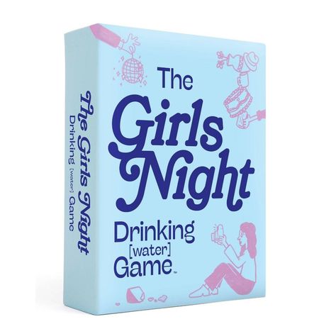 The Girls Night Drinking (Water) Game Womens Night Games, Bachelorette Party Game Night, Mama Mia Drinking Game, Bachelorette Party Games At Home, Love Island Party Games, Slumber Party Ideas For Teens, Best Friend Games, Birthday Party Activities For Teens, Fun Games With Friends