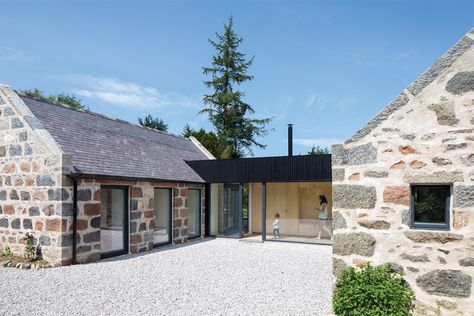 Scottish Cottage, Cottages Scotland, Scottish Cottages, Cottage Extension, Stone Building, Cottage Renovation, Victorian Cottage, Old Cottage, Barn Style House