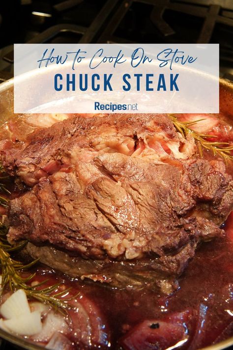 Go to Recipes.net and discover delicious food recipes with our guide on how to cook chuck steak on the stove! Perfect for satisfying food cravings, this dish is a must-try for any food lover. Explore cooking recipes and food ideas that make use of a cooking pot. Enhance your skills with cooking 101 tips and cooking hacks that simplify your culinary adventures. Try this tasty recipe today and enjoy a mouth-watering meal! Chuck Steak Recipes Stove, Steak On The Stove, Chuck Steak Recipes, Steak On Stove, Recipes Stove Top, Novice Chef, Chuck Steak, Knife Skills, Go To Recipes