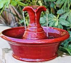 ❤️❤️❤️ Clay Fountain, Pottery Plant Pots, Dog Friendly Garden, How To Make Ceramic, Streams Of Water, Fairy Fountain, Water Wall Fountain, Babbling Brook, Drinking Fountains