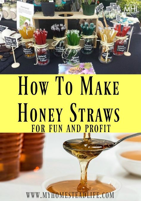 Things To Do With Honey, Honey Products Ideas, Horticulture Crafts, Honey Crafts, Honey Flavors, Herb Combinations, Honey Straws, Flavored Honey, Honey Business