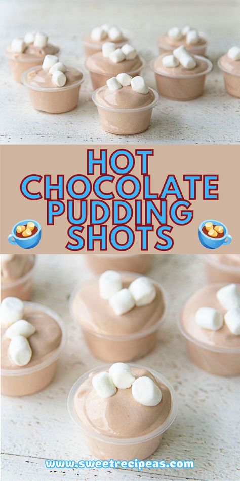 Hot Chocolate Pudding, Vodka Hot Chocolate, Marshmallow Syrup, Chocolate Pudding Shots, Pudding Shot Recipes, Marshmallow Vodka, Jello Pudding Shots, Chocolate Vodka, Easy Beef And Broccoli