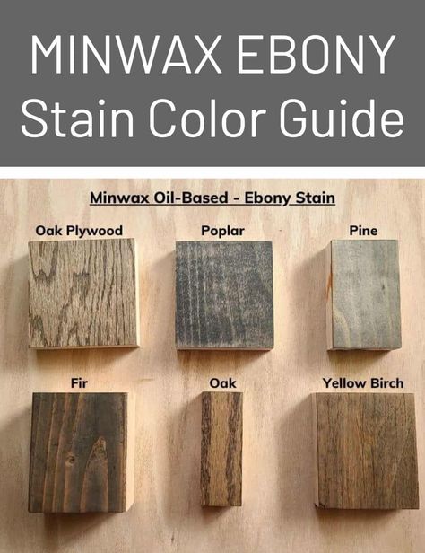 Minwax Ebony is a grayish-black wood stain that instantly intensifies the vibe of a room. The natural wood grain shows through beautifully on furniture, hardwood floors, and home decor items. If you are considering a deep-colored wood stain, this guide is for you! Minwax Jacobean Stain, Varathane Stain, Minwax Stain Colors, Unfinished Wood Furniture, Minwax Dark Walnut, Jacobean Stain, Black Wood Stain, Staining Furniture, Dark Paint Colors