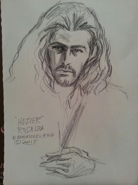 Hozier Drawing, Newcastle Ireland, Irish Musicians, County Wicklow, Take Me To Church, Art Sites, Drawing Stuff, Hozier, Art Inspiration Drawing