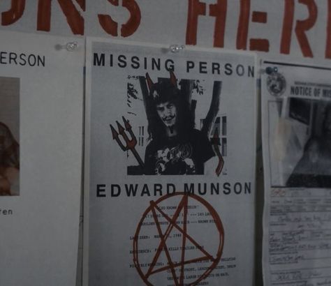 Stranger Things Aesthetic Icons, Eddie Munson Icons, Icons Stranger Things, Eddie Munson Stranger Things, Missing Poster, Duffer Brothers, Stranger Things 4, Eddie Munson, Dissociation