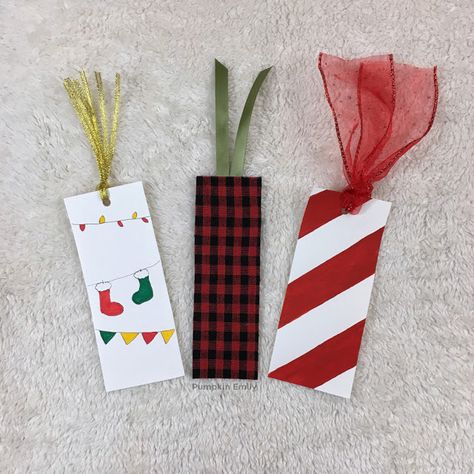 Bookmarks Diy Christmas, Bookmark Ideas Christmas, Christmas Bookmark Ideas, Diy Christmas Bookmarks, Christmas Bookmarks Diy, Christmas Book Marks, Book Marks Design Ideas, Bookmarks Christmas, Ornament Decorating