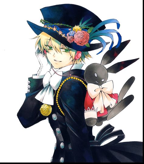 Mochizuki Jun, SQUARE ENIX, Pandora Hearts, Pandora Hearts ~Odds And Ends~, Oz Vessalius, Emily (Pandora Hearts) Oz Vessalius, Pandora Hearts, An Anime, A Woman, Anime, Black