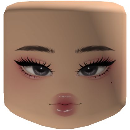 Roblox Makeup Tutorial, Makeup Roblox Faces, Roblox Makeup Faces, Cute Roblox Faces, Roblox Face Id, Roblox Makeup, Avatar Makeup, Face Roblox, Roblox Face