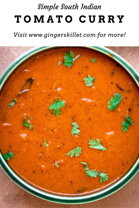 Wisconsin Beer Cheese Soup, Tomato Gravy Recipe, Kulambu Recipe, Kitchen Witch Recipes, Tomato Dishes, Tomato Curry, Tomato Gravy, Skillet Recipes, High Calorie Meals