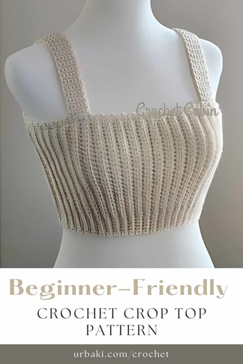 Are you looking for a fun and simple crochet project? This easy crochet crop top is perfect for beginners and can be customized to fit any size. In this article, we'll share a fantastic video tutorial by Crochet Cabin that will guide you through the process step-by-step. This project is not only enjoyable but also practical, as it allows you to create a stylish and comfortable top that’s perfect for any occasion. Plus, it’s a great way to practice your crochet skills and make something... Easy Top Crochet Pattern, How To Crochet Tank Top, Crochet Patterns Tank Top, Crochet Flowy Top Pattern Free, Easy Tops To Crochet, Crochet Top Easy Simple, Crochet Shirts Patterns, Crochet Top Easy Free Pattern, Easy Crochet Tops Free Patterns Summer