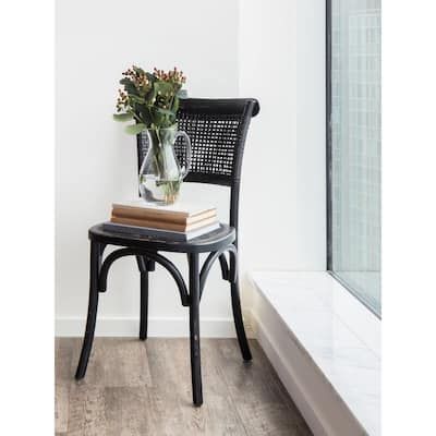 Buy Kitchen & Dining Room Chairs Online at Overstock | Our Best Dining Room & Bar Furniture Deals Black Rattan Dining Chairs, Organic Seating, Classic Dining Room, Black Rattan, Rattan Dining, Rattan Dining Chairs, Modern Organic, Dining Chairs Set, Furniture Outlet