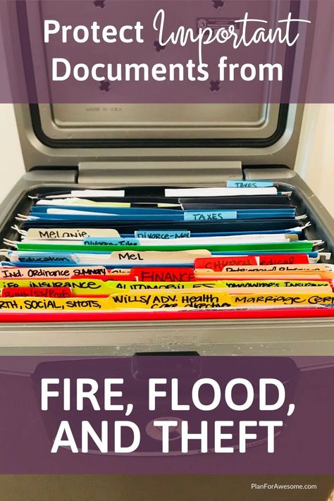 Protect Important Documents with a FIREPROOF WATERPROOF BOX – Plan for Awesome Homestead Lifestyle, Emergency Contact List, Emergency Binder, Emergency Prepardness, 72 Hour Kits, Emergency Preparedness Kit, Thrifty Thursday, Visiting Teaching, Document Storage