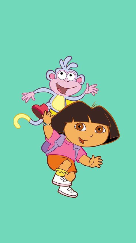 Dora And Boots Wallpaper, Dora And Her Monkey, Dora Monkey, Dora The Explorer Wallpaper, Dora Pfp, Dora Wallpaper, Dora The Explorer Images, Dora And Boots, Explorer Boots