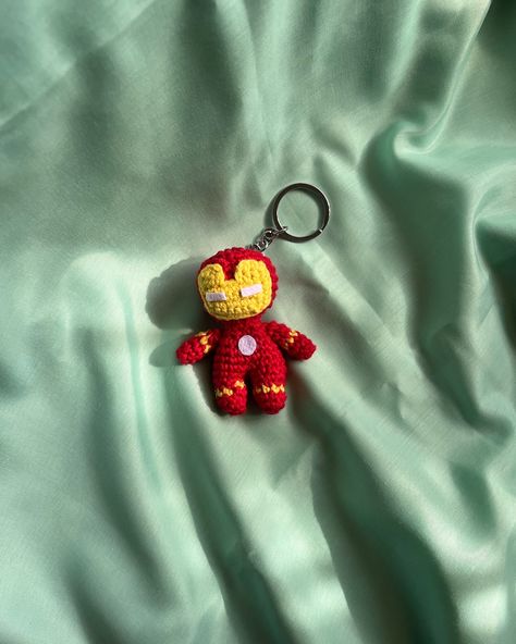 Sometimes you gotta RUN before you can WALK!!🌟 IRON MAN amigurimi - can be customized as a Keychain, car hanging. Order Now on my website in the bio or DM for more Yarn from @crochetnow.in #crochetironman #crochetironmandoll #crochetsofinstagram #crochetinspiration #pinterestinspired #explore Crochet Keychain For Men, Crochet Iron Man, Crochet Men, Crochet Christmas Gifts, Mens Keychains, Fun Crochet, Car Hanging, Male Doll, Crochet Keychain