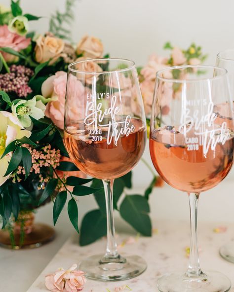 Bridal wine glasses