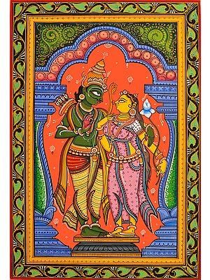 Patachitra Paintings, Pattachitra Paintings, Pattachitra Art, Phad Painting, Hindu Cosmos, Indian Traditional Paintings, Pichwai Painting, Ram Sita, Madhubani Paintings