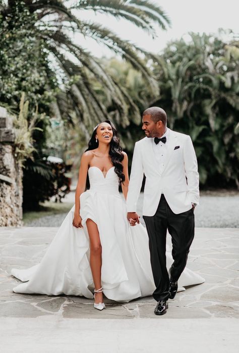 Bridal Bliss: Inside Melanie And Andrew's Magical Miami Wedding | Essence Black Future, Essence Festival, 30th Wedding Anniversary, Hollywood Homes, Cathedral Wedding, Miami Wedding, Wedding Idea, Beauty Awards, Hollywood Studios