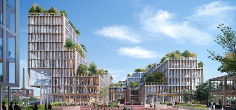 Gallery of Henning Larsen Designs New Masterplan for Wolfsburg, Germany, Home City of Volkswagen - 6 Walkable Community, Zaha Hadid Design, Henning Larsen, Danish Architecture, Ritz Carlton Hotel, History Of Architecture, Home City, Pedestrian Bridge, Alvar Aalto