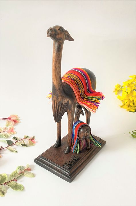 Excited to share the latest addition to my #etsy shop: Peruvian art, llama statue, alpaca figurine, vicuna, llama figurine, llama sculpture, wooden llama, peru art, peruvian gifts, wooden figure https://etsy.me/3wLaGH0 #woodenanimals #animalsfigurines #peruvianart #lla Peruvian Artwork, Rainforest Decor, Llama Figurine, Peruvian Decor, Peru Art, Udaipur Wedding, Llama Pillow, Llama Decor, Peruvian Art