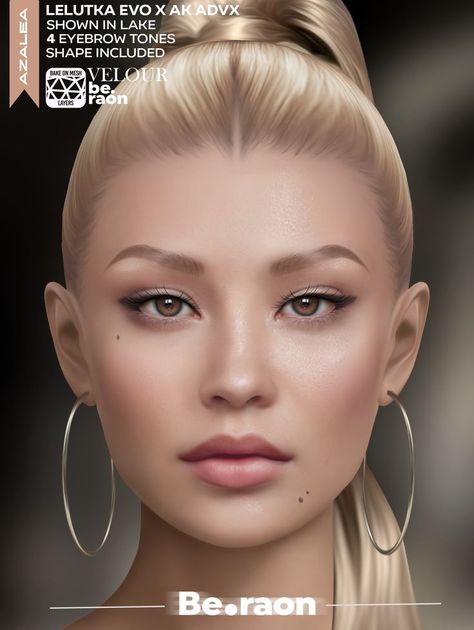 Second life Metaverse skin for women, inspired of Iggy Azalea singer Hand drawn made bu Be.raon aka Raonhausen @secondlife Second Life Skin, Lot Of Friends, Iggy Azalea, Model Face, My Daughters, Second Life, Work In Progress, How To Draw Hands, Hoop Earrings