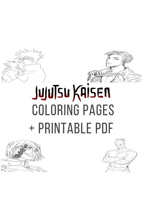 Jujutsu Kaisen is one of the new best Animes that was released in late 2020. It is honestly my personal favorite. This is a Collection of Jujutsu Kaisen Coloring Pages For Free. I hope you enjoy it! #jujutsukaisen #anime #adult #coloring #coloringpages #coloringforadults #coloringforadult #adultcoloringpages #kids #art Manga Coloring Pages, Anime Coloring Pages, Anime Lineart, Jujutsu Kaisen Anime, Free Printable Coloring Pages, Manga Illustration, Printable Coloring Pages, Japanese Anime, Adult Coloring Pages