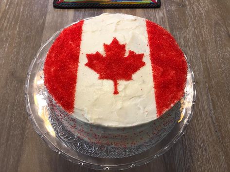 Canada Day Red Velvet Cake Canada Cake, Kitkat Cake, Happy Canada Day, Canada Day, Red Velvet Cake, Red Velvet, Red And White, Velvet, Cake