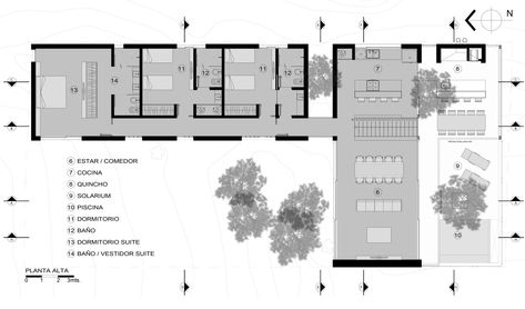 L Shaped House Plans, L Shaped House, Modern House Floor Plans, Long House, Casa Country, Architectural Floor Plans, Ground Floor Plan, Luxury Rooms, Cabin Design