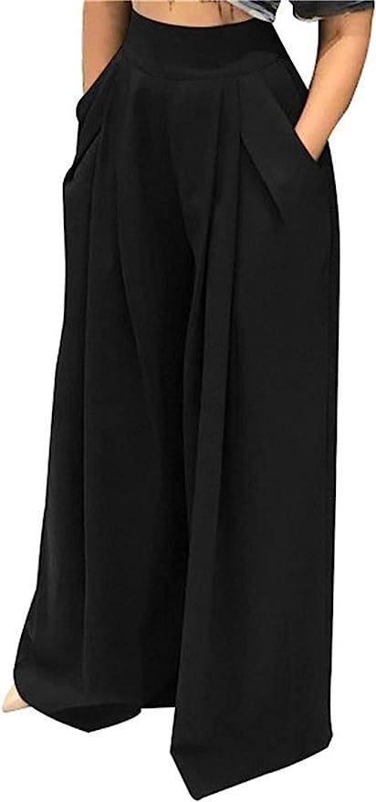 Womens Flowy Pants, Two Piece Sweater Set, Wide Leg Pants Plus Size, Pants With Belt, Wide Leg Palazzo Pants, Womens Wide Leg Pants, Printed Wide Leg Pants, Fashion Deals, Belt Black