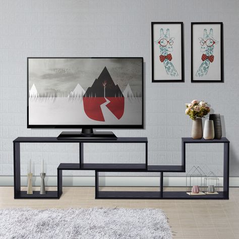 Metal Tv Unit, Wood And Metal Tv Stand, Modern Tv Stand Living Rooms, Industrial Tv Unit, Steel Bed Design, Metal Tv Stand, Store Shelves Design, Stainless Steel Furniture, Tv Stand Designs