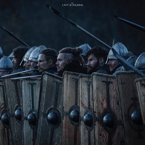 The front line. #SevenKingsMustDie #TheLastKingdom | Instagram The Last Kingdom Cast, Mark Rowley, Arryn House, Arnas Fedaravicius, The Last Kingdom Series, Alexander Dreymon, Medieval Games, Last Kingdom, Vikings Ragnar