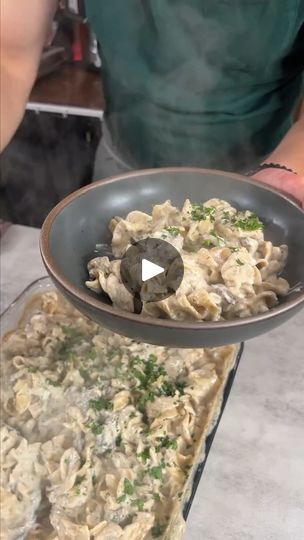 474K views · 9.7K reactions | Beef Stroganoff Like Nothing You’ve Tasted Before 😎 This will feed the entire family and is super simple! Only 20 minutes! | Beef Stroganoff Like Nothing You’ve Tasted Before 😎 This will feed the entire family and is super simple! Only 20 minutes! | By Josh Elkin | Facebook Josh Elkin Recipes, Beef Stragonoff Recipe, Boursin Dip, Josh Elkin, Pan Dishes, Alfredo Sauce Recipe Homemade, Baked Potato Casserole, Meat Pasta, Rib Eye