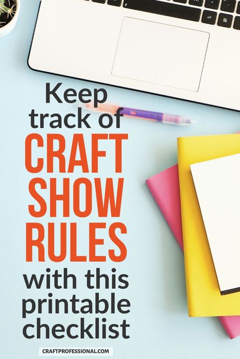 Make sure your art show booth display doesn't break the rules! There are plenty of rules craft fair vendors have to follow. They can be different from one show to the next, and if you don't follow them, you may not be invited back to the next show. Use this printable craft show rules checklist to make sure your display doesn't break the rules. #artshow #craftbooth #craftprofessional Art Show Booth, Craft Fair Vendor, Art Booth, Selling Crafts Online, Craft Fair Booth Display, Cricut Business, Craft Show Booth, Craft Fairs Booth, Craft Booth Displays