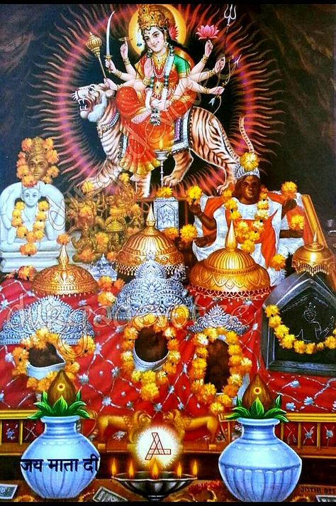 Jai Maa Vaishno Devi Jai Maa Vaishno Devi, Devi Painting, Ma Saraswati, Ma Laxmi, Jay Mata Di, Durga Maa Paintings, Ma Kali, Vaishno Devi, Kali Ma