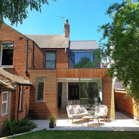 Renovation Tour - A Contemporary Cladded Rear Extension On An Edwardian Home — Love Renovate Cedar Cladding House, Cladding Extension, External Wall Cladding, 1930s House Renovation, Edwardian Home, House Extension Plans, Wooden Cladding, Cedar Cladding, House Cladding