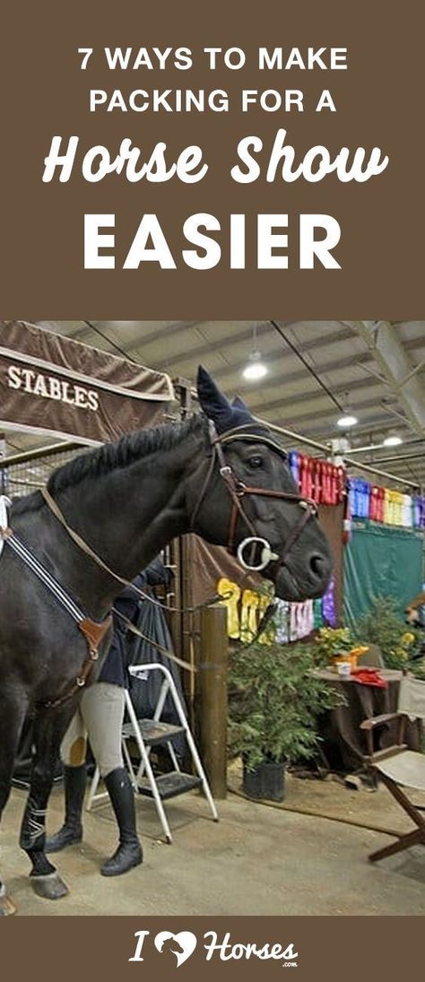 Horse shows are where you and your best friend can show off all your hard work, but you always forget how hard it is to pack for a weekend away with your horse. Between your horse's tack, feed, equipment, and all your own stuff, it's a lot to keep track of. Click through for the best tips to make sure you pack it all. #horseshow #horseshowtips #horses #riding #horsebackriding #horsetips #equestrian #equestriantips Horse Show Stall Decorations, Horse Show Hacks, Horse Show Mom, Riding Exercises, Stall Decorations, Riding Bag, Barn Hacks, Horse Braiding, Horse Showing