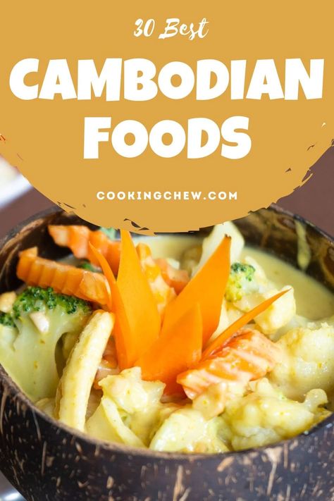 Cambodian Appetizers, Cambodian Recipes Authentic, Cambodian Food Recipes, Cambodian Desserts, Khmer Recipes, Cambodian Recipes, Cambodia Food, Lemon Grass Chicken, Easy Recipes To Try