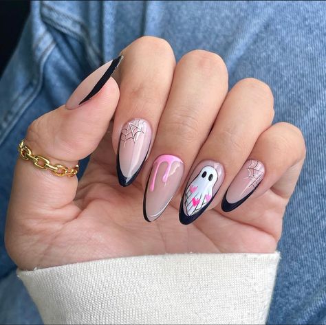 Halloween Acrylic Nails, Nagel Tips, Trendy Nail Design, Short Acrylic Nails Designs, Nail Art Ideas, Funky Nails, Short Acrylic Nails, Best Acrylic Nails, Cool Nail Art