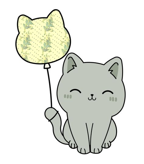 Cute baby cat with a colorful balloon Cat Balloon, Cat Balloons, Baby Cat, Colourful Balloons, Cat Party, Baby Cats, Free Png, Balloons