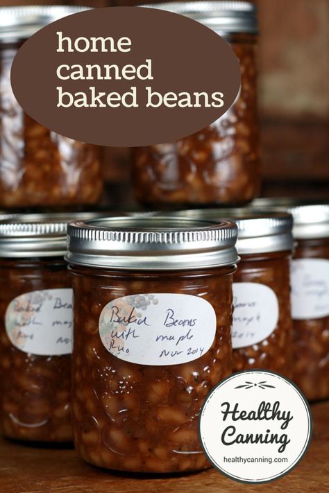 Canning Better Than Bushes Baked Beans, How To Can Baked Beans, Canning Baked Beans Pressure, Baked Beans Canned, Beans Meals, Canning Meals, Healthy Canning, Canning Beans, Canning Meat